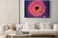 Obraz: 100% wektor piękne świecące galaxy black hole