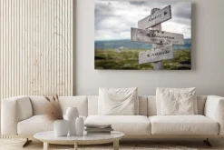 Obraz: Ability, motivation and attitude text on wooden sign post outdoors