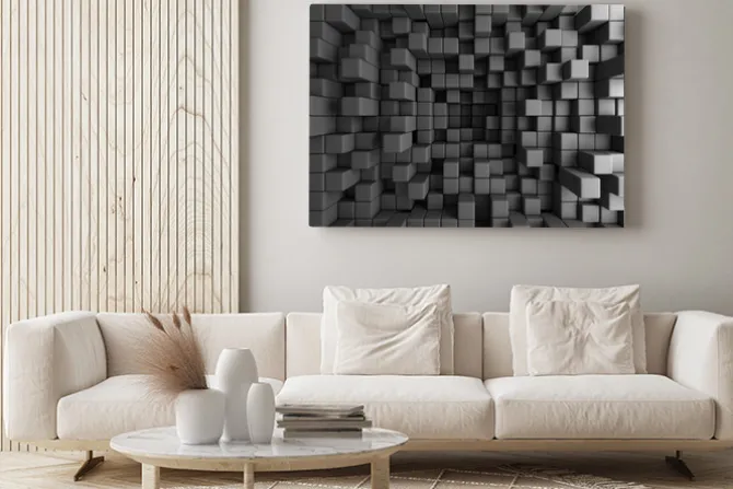 Obraz: Abstract 3d cubes blocks wallpaper background