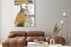 Obraz: Abstrakcja kobiety w złocie