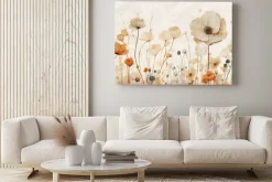 Obraz: Abstrakcja kwiaty polne w pastelach