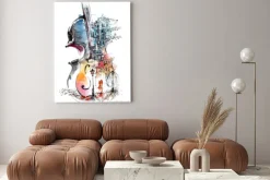 Obraz: Abstrakcja muzyczne miasto