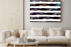 Obraz: Abstrakcyjna akwarele seamless wzór w paski