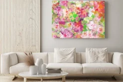 Obraz: Abstrakcyjna akwarele ręcznie wykonany obraz. floral tle