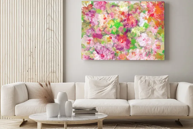 Obraz: Abstrakcyjna akwarele ręcznie wykonany obraz. floral tle