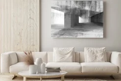 Obraz: Abstrakcyjna ilustracji 3d z grunge betonowej wnętrza miejskiego