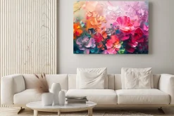 Obraz: Abstrakcyjna koncepcja barwne kwiaty polne