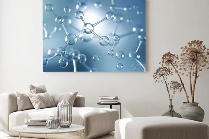 Obraz: Abstrakcyjna tła atomu lub struktury cząsteczki, medyczne tła,