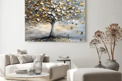 Obraz: Abstrakcyjne drzewo w stylu olejnym z efektem 3d