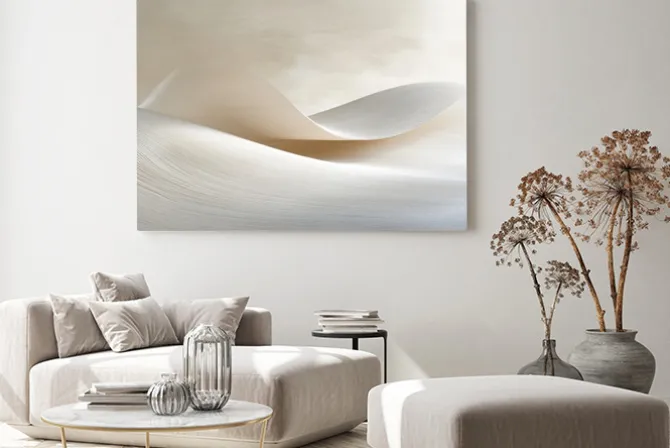 Obraz: Abstrakcyjne fale w stylu nowoczesnym