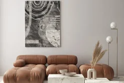 Obraz: Abstrakcyjne kształty w stylu grunge