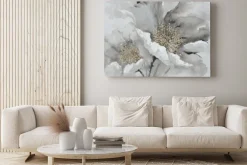 Obraz: Abstrakcyjne kwiaty maki w stylu akwareli