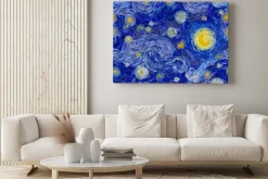 Obraz: Abstrakcyjne niebo noc w stylu vincenta van gogha