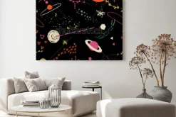 Obraz: Abstrakcyjne planety i gwiazdy
