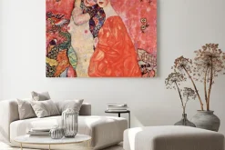 Obraz: Abstrakcyjne przedstawienie kobiet w czerwieni