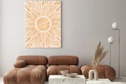 Obraz: Abstrakcyjne słońce w stylu boho