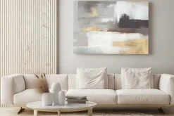 Obraz: Abstrakcyjne tło sztuki w kolorze starego złota i szarości