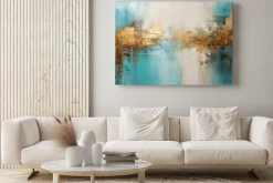 Obraz: Abstrakcyjny malunek w stylu olejnym nowoczesna sztuka