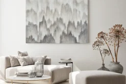 Obraz: Abstrakcyjny malunek w monochromatycznych barwach