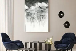 Obraz: Abstrakcyjny pocałunek w stylu akwareli