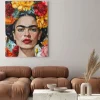 Obraz: Abstrakcyjny portret frida kahlo