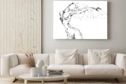 Obraz: Abstrakcyjny szkic kobiety ze skrzydłami