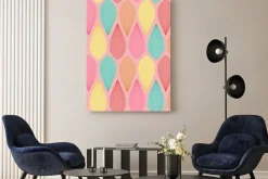 Obraz: Abstrakcyjny wzór retro bezszwowe tło