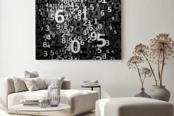 Obraz: Abstrakt 3d liczy tło. projektowanie informacji. algebra, matematyka,