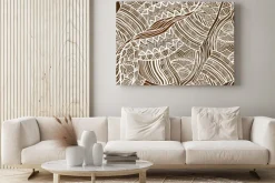 Obraz: Afrykańskie tło w stylu etnicznym ręcznie malowane