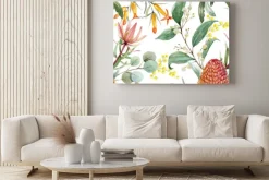 Obraz: Akwarela australijski banksia wektoru wzór