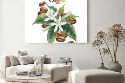 Obraz: Akwarela kawy winieta