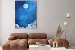 Obraz: Akwarela nightly chmury