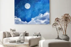 Obraz: Akwarela nightly chmury