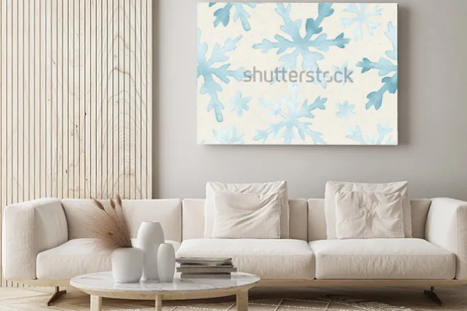 Obraz: Akwarela wzór na papierze papieru. boże narodzenie w tle.