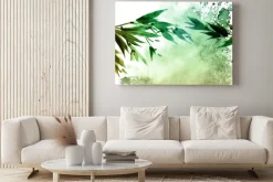 Obraz: Akwarele malowane liście drzew