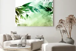 Obraz: Akwarele malowane liście drzew