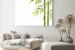 Obraz: Akwarelowa ilustracja gałązki bambusa