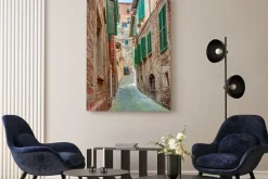 Obraz: Aleja w starym mieście toskanii we włoszech