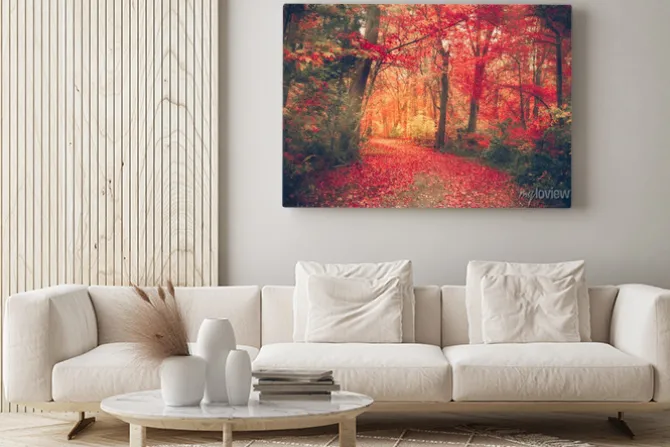 Obraz: Alejka w jesiennym parku