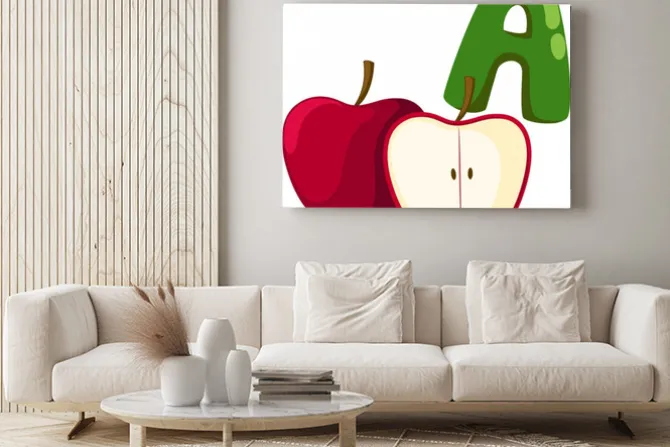 Obraz: Alfabet dla jabłek