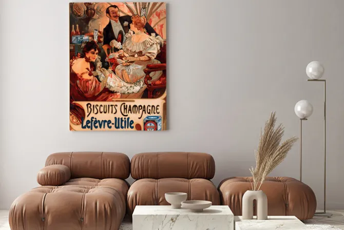 Obraz: Alfons mucha biscuits champagne lefèvre utile