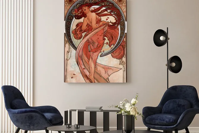 Obraz: Alfons mucha taniec