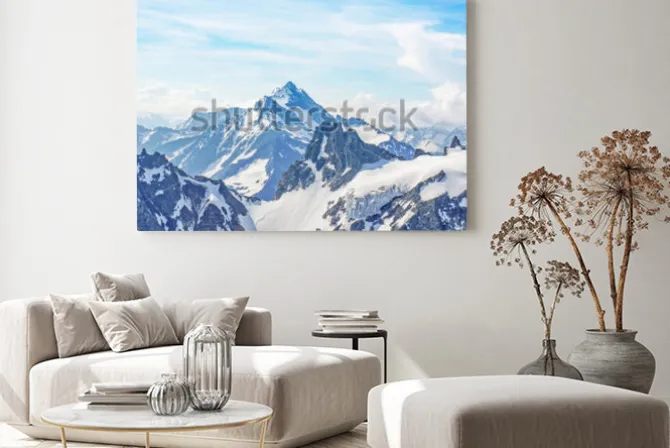 Obraz: Alpy z szczytu titlis