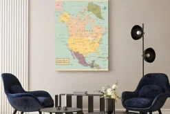 Obraz: Ameryka północna-bardzo szczegółowe map.layers używane