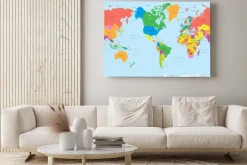 Obraz: Amerykańska mapa świata