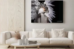 Obraz: Anioł, kostium, pojęcie, cinematic, portret młodej dziewczyny