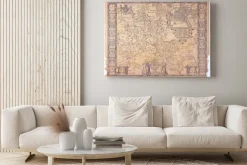 Obraz: Antique oxfordshire mapie