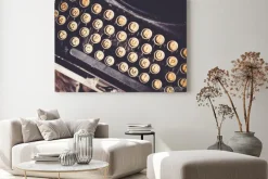 Obraz: Antique typewriter vintage obiekt w tle