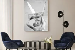 Obraz: Antonio canova w posąg psyche reaktywowana przez pocałunek kupidyna,