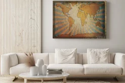 Obraz: Archiwalne karty mapa świata